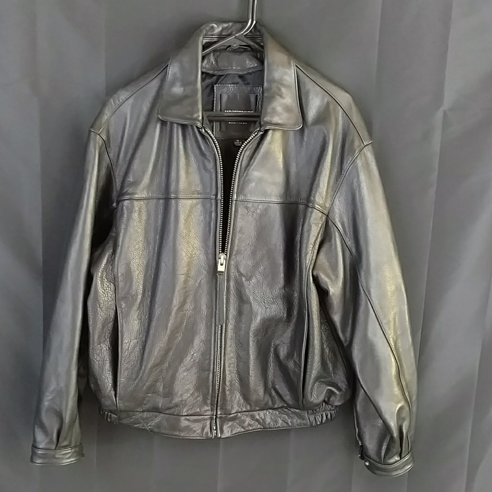 Andrew Marc leather Bomber jacket